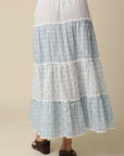 Elle Printed Tiered Maxi Skirt