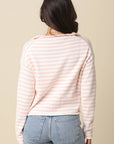 Cove Cardigan- Blush Stripes