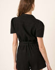 Black Denim Romper