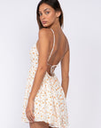 Floral Open Back Dress