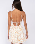 Floral Open Back Dress