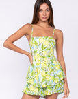 Lemon Print Romper