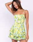 Lemon Print Romper