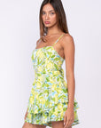 Lemon Print Romper
