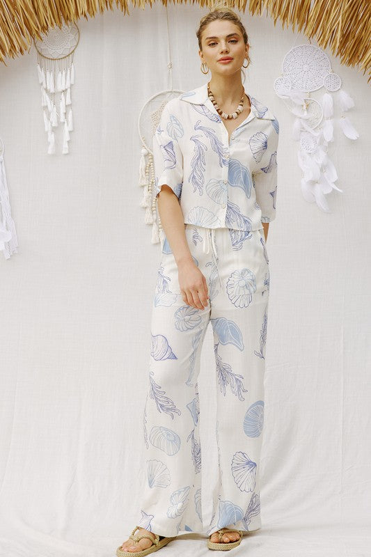 Shell Print Top