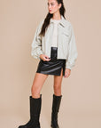 Faux Leather Jacket