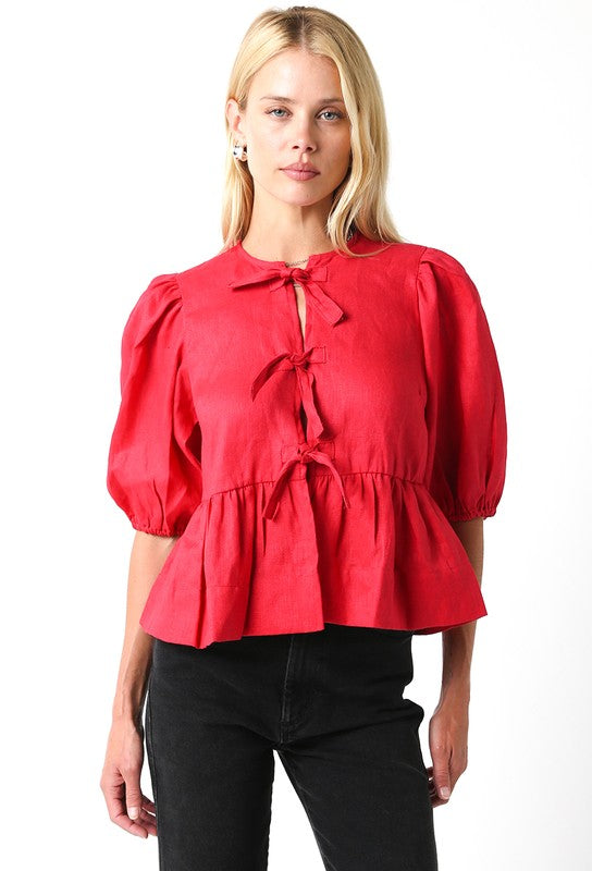 Glenn Linen Top