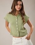 A Subtle Shift Sweater Top - Sage