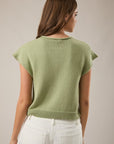 A Subtle Shift Sweater Top - Sage
