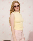 Go Getter Top- Butter Yellow