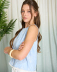 Sprout Embroidered Top