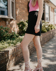 Side Slit Skort- Black