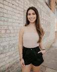 Simply the Best Crop Top- Stone
