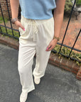 Shoreline Linen Pants- Cream