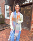 Jocelyn Scarf- Pink/Blue