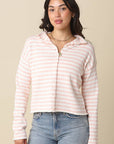 Cove Cardigan- Blush Stripes
