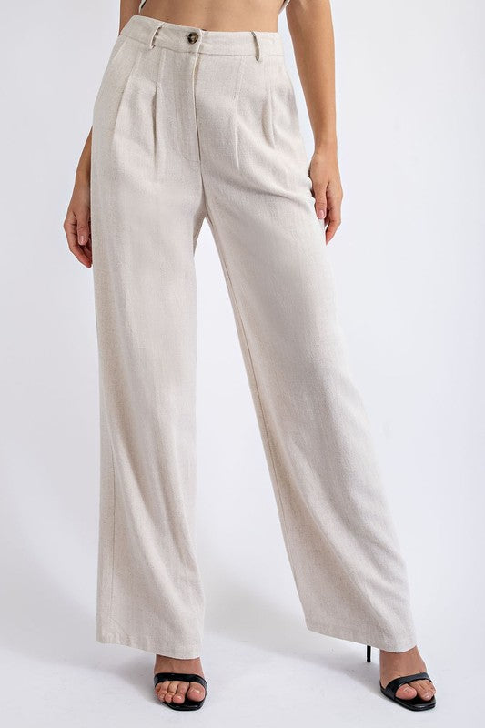 Linen Trousers- Natural