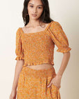 Short Sleeve Floral Top