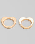 Kennedy Heart Ring Set