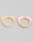 Kennedy Heart Ring Set